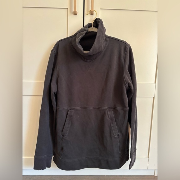 lululemon athletica Tops - Lululemon black pullover turtleneck sweatshirt with pocket size medium approx
